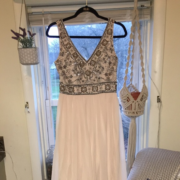 BHLDN Oyster Bridesmaids Dress - Picture 1 of 6